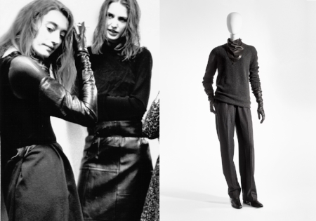 Maison Martin Margiela A/W 1992-1993, Photo: Marina Faust Hermès A/W 2002-2003 Tunic pullover in cashmere, pants in cashmere flannel, scarf in lambskin, ankle boots and gloves in leather, Photo: Stany Dederen Maison Martin Margiela H/W 1992-1993, Foto: Marina Faust