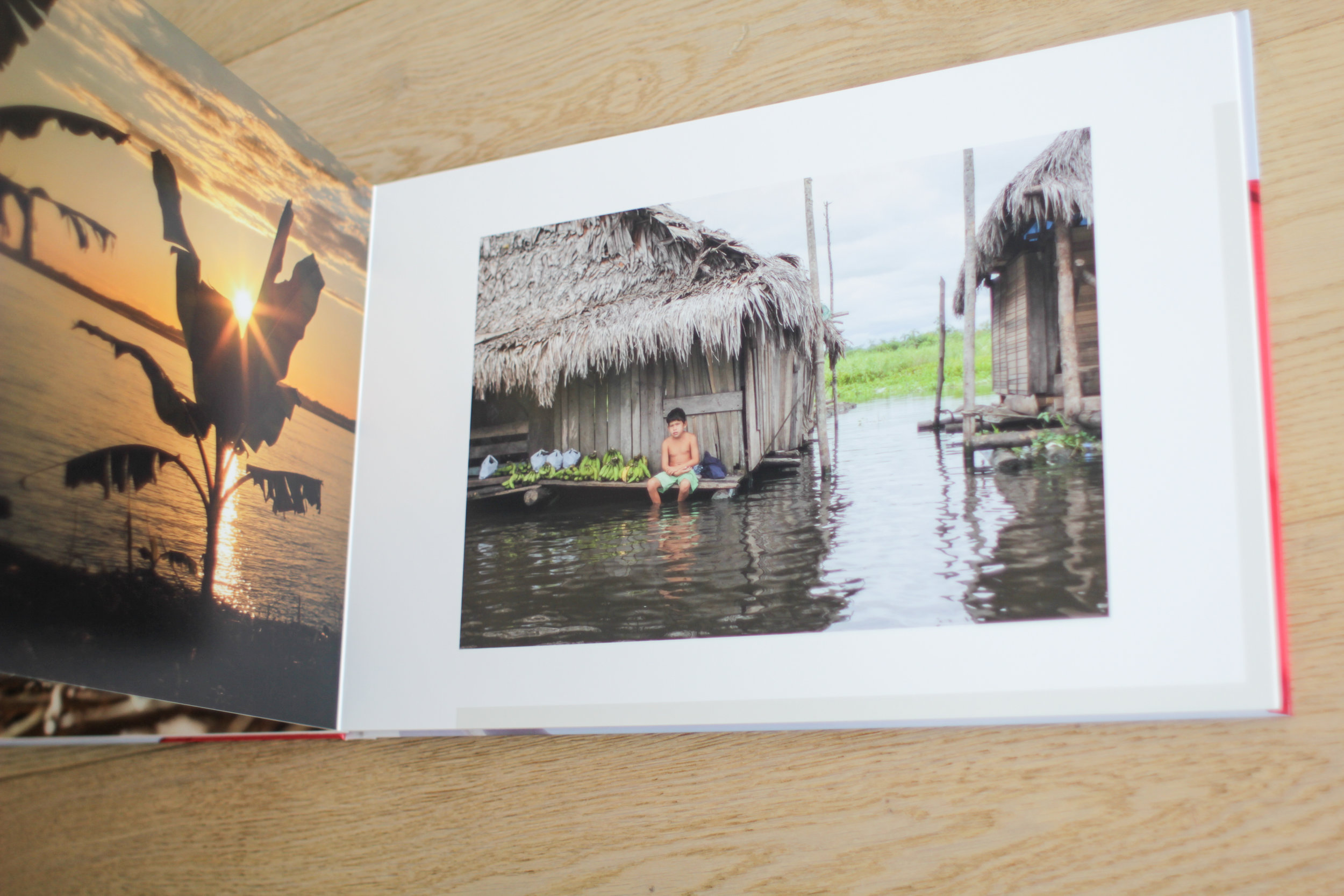 The Amazon in Peru reflected in this Saal Digital UK Photo Book Product Review by Geraint Rowland Photography.
