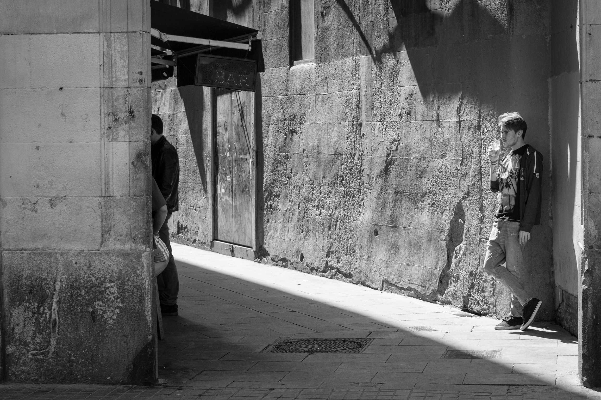 Street photography in Las Ramblas, Barcelona.