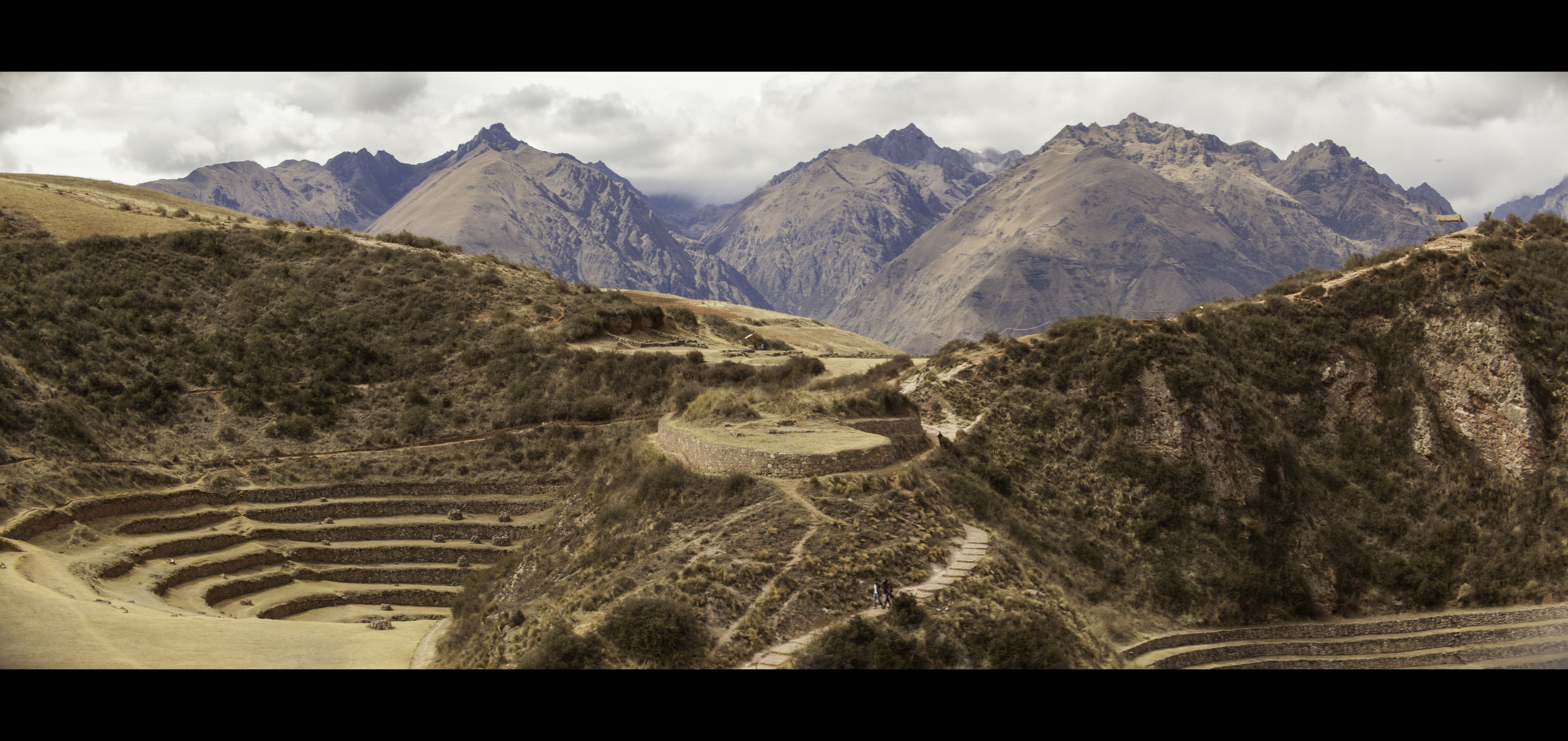 Anamorphic Photography in Peru, Moray Terraces.