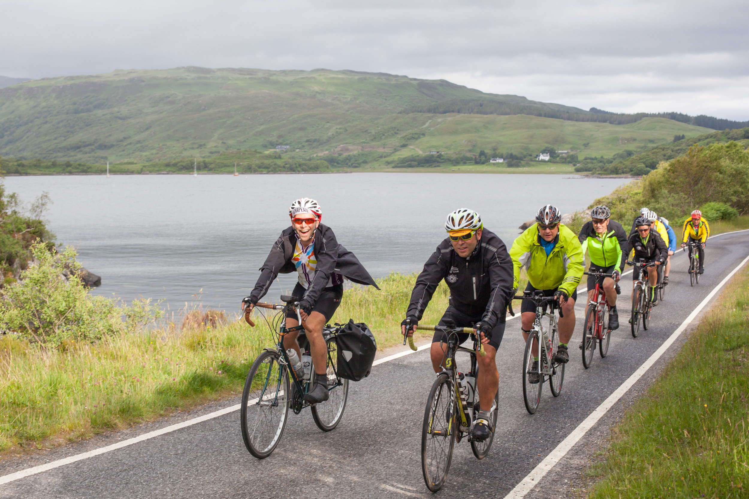 Road cycling in Scotland.