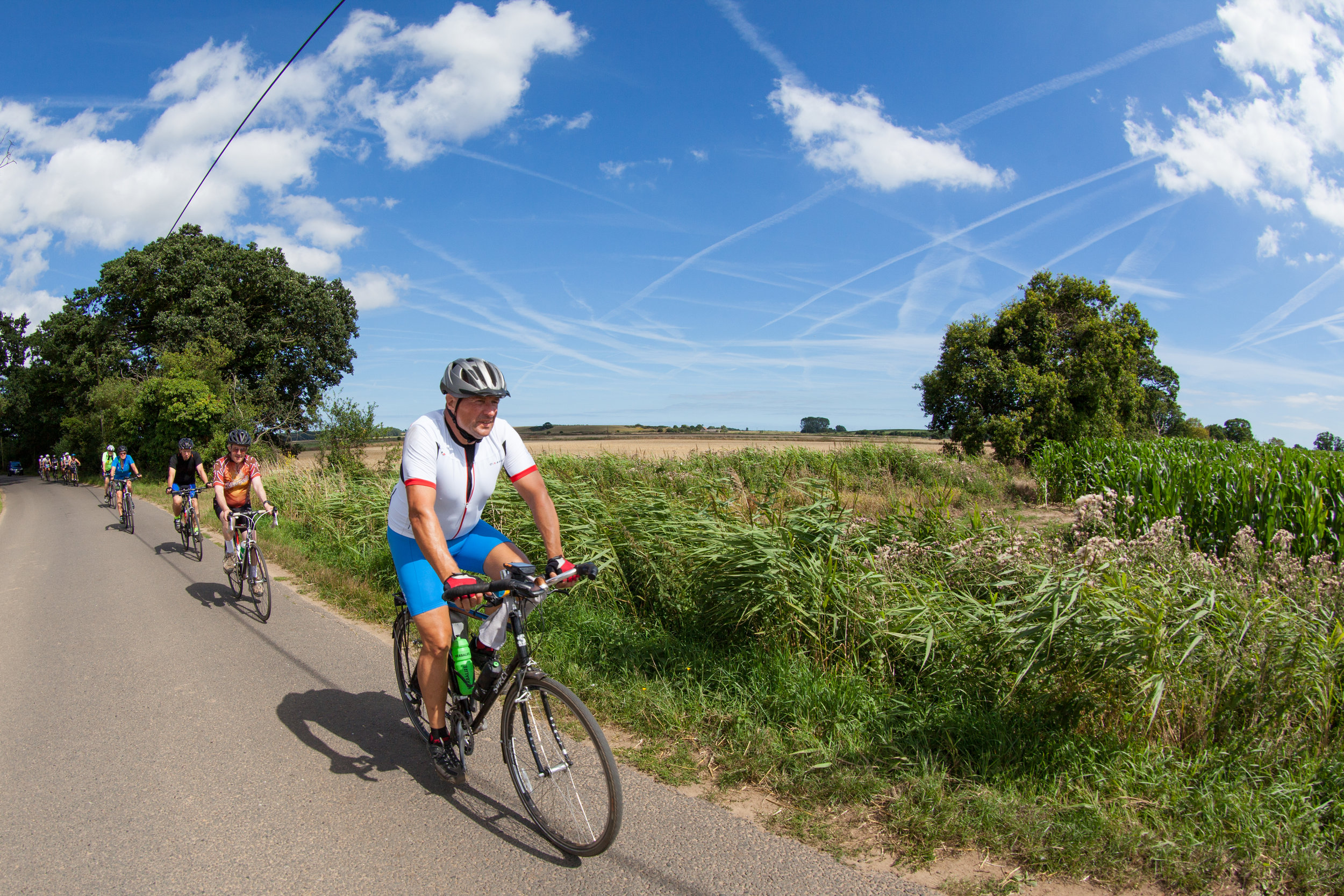 Summer cycling in Europe.