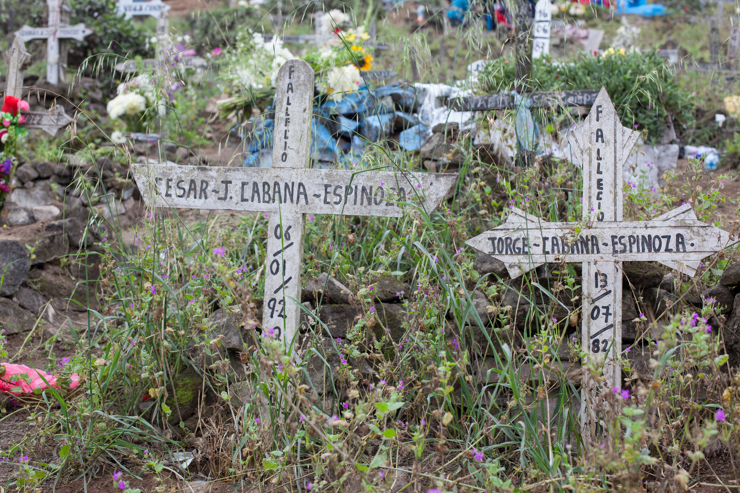 A Peruvian graveyard.
