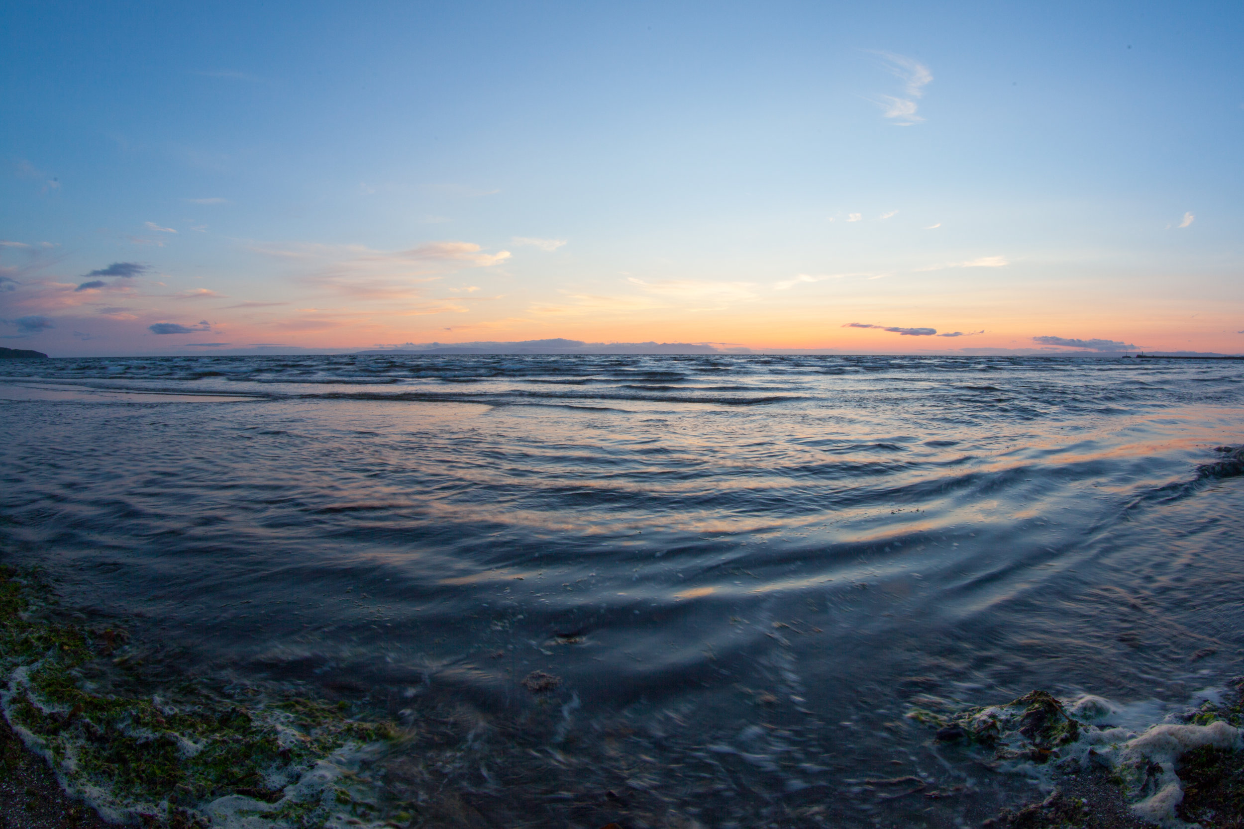 An abstract ocean photo taken in Ayr, Scotland.