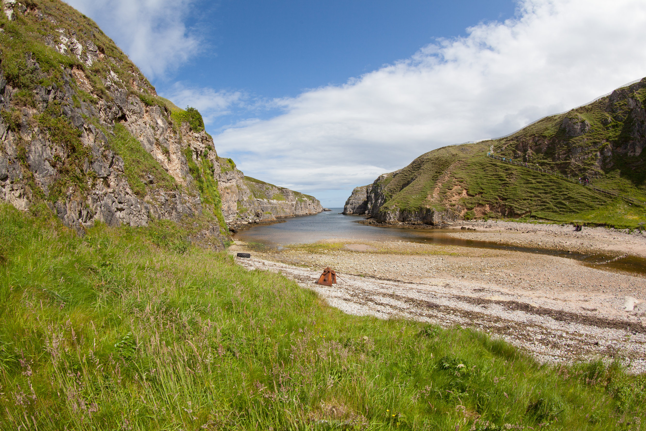 The pretty Scottish coastline.