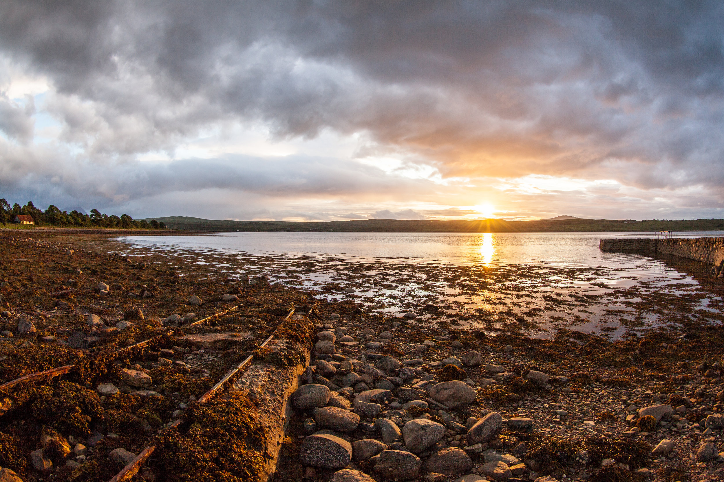 A stunning sunset in Scotland.