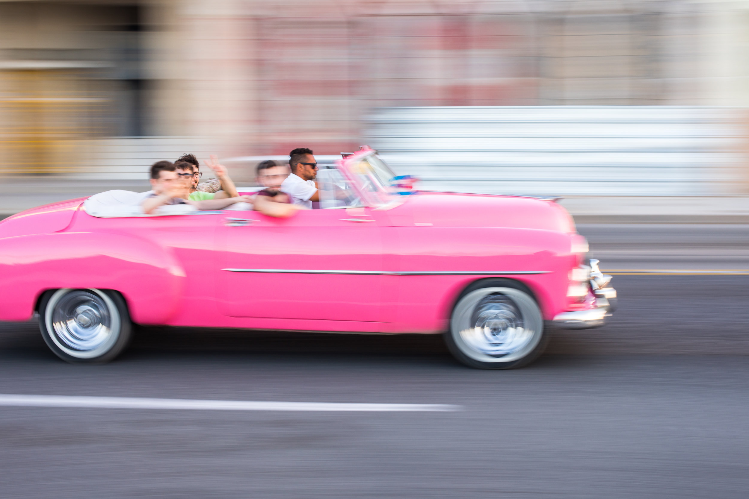 Un auto clásico en La Habana