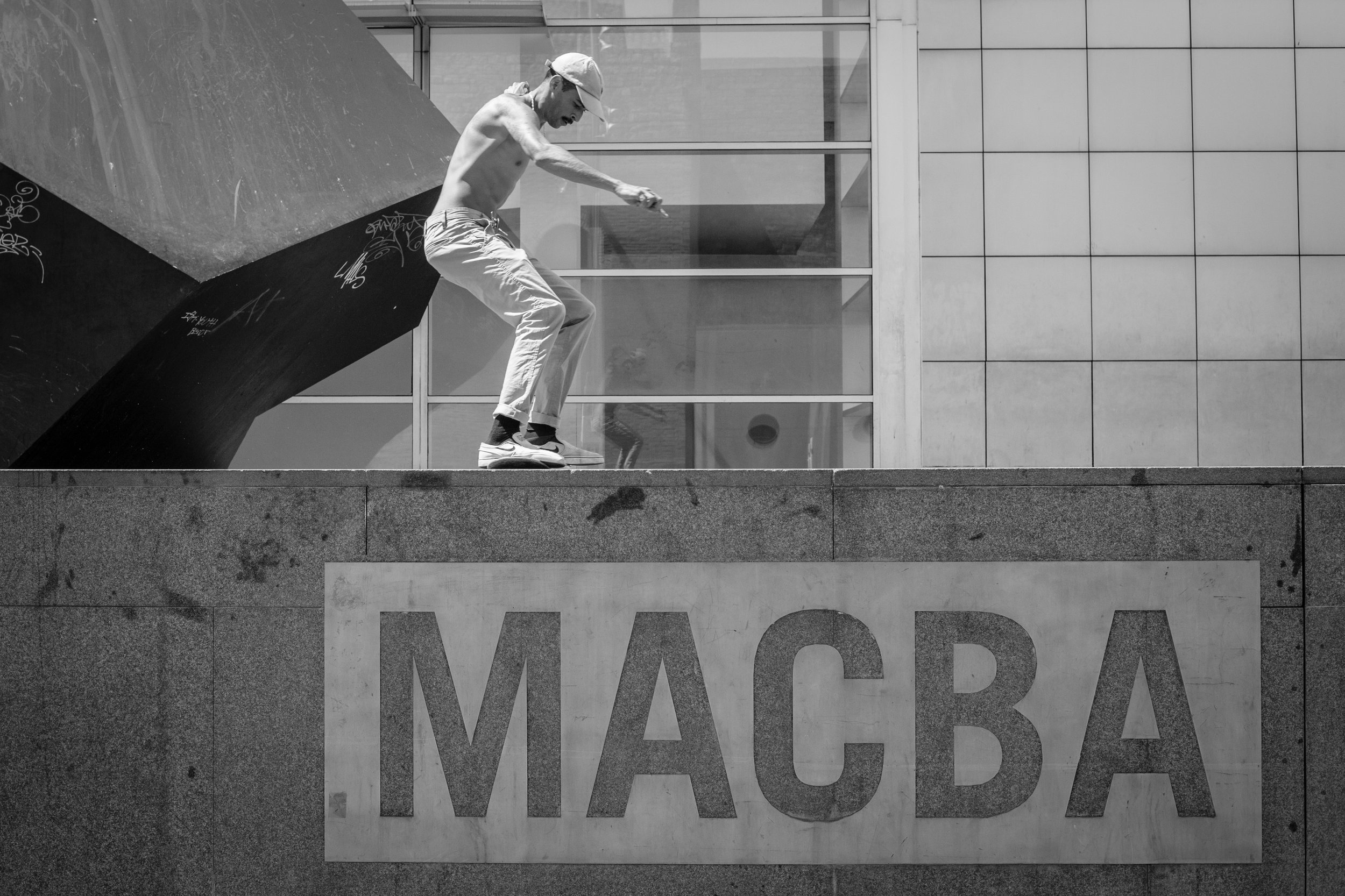 Skateboard Photography at MACBA, Barcelona.