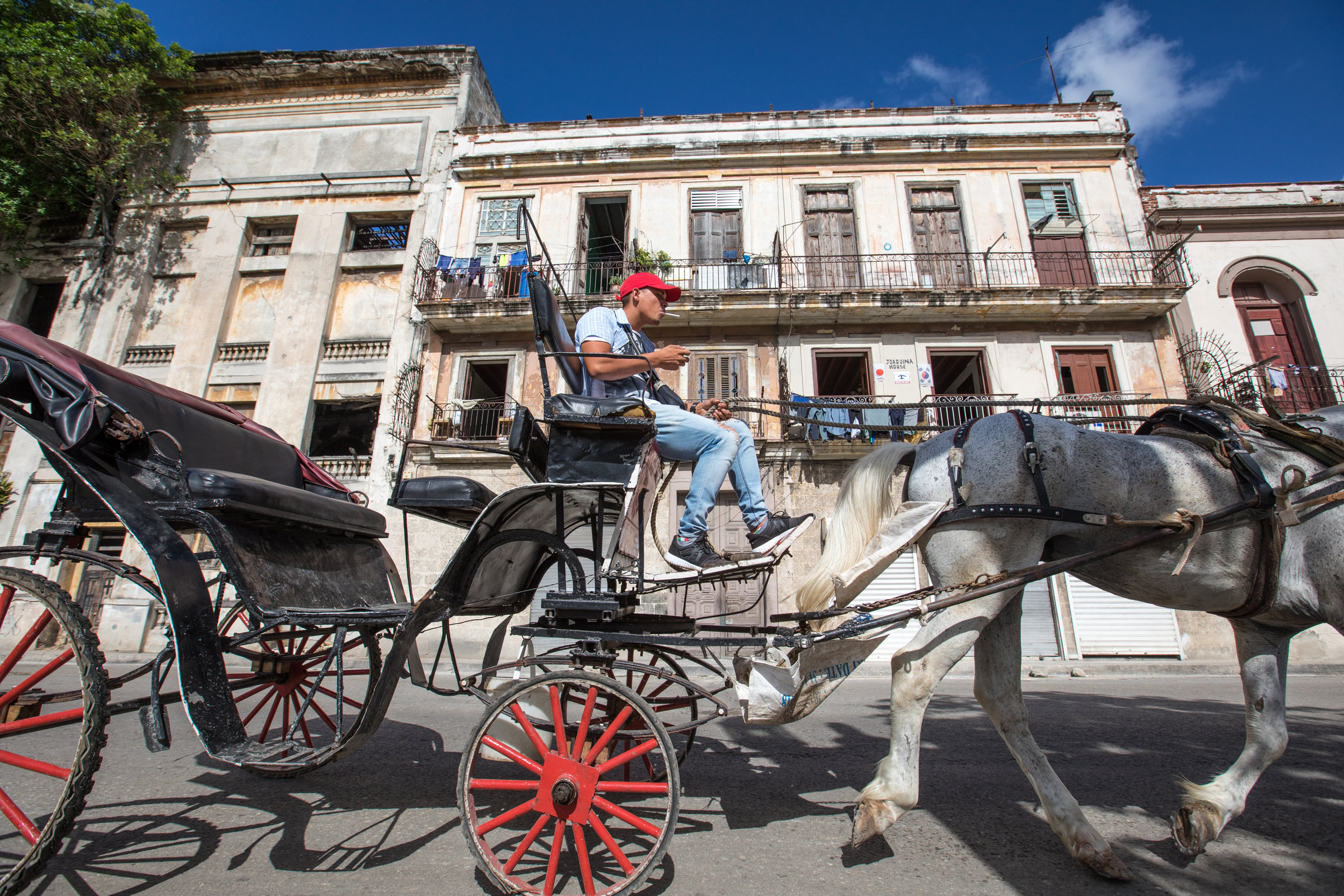 5.  Horse & Cart on the streets of La Habana, Cuba.