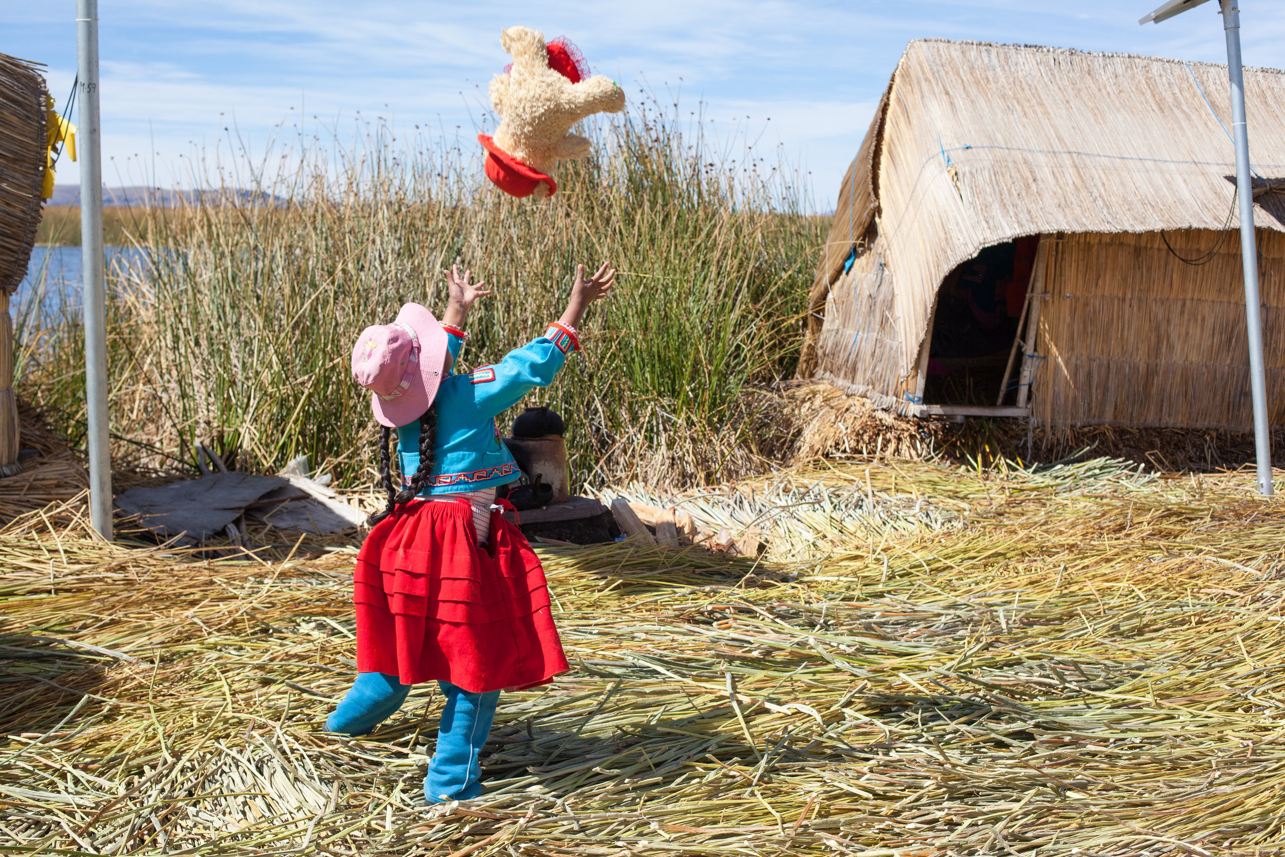 Ffotogallery Platform Instagram Takeover by Geraint Rowland - Uros Islands, Peru candid portrait.