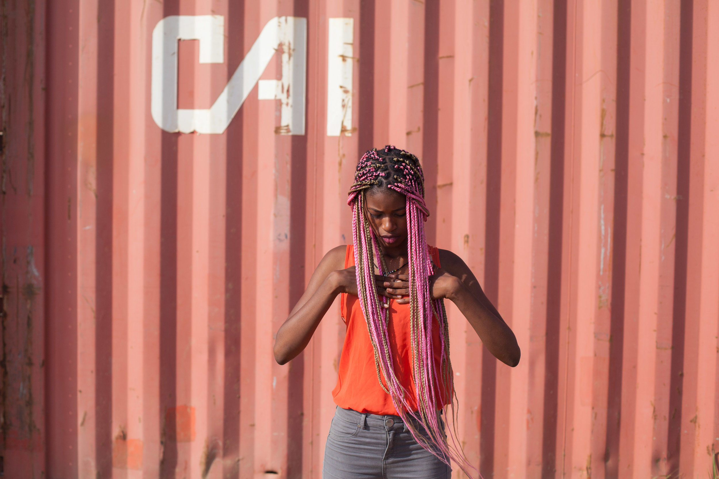 Urban photo shoot in Dakar, Senegal.