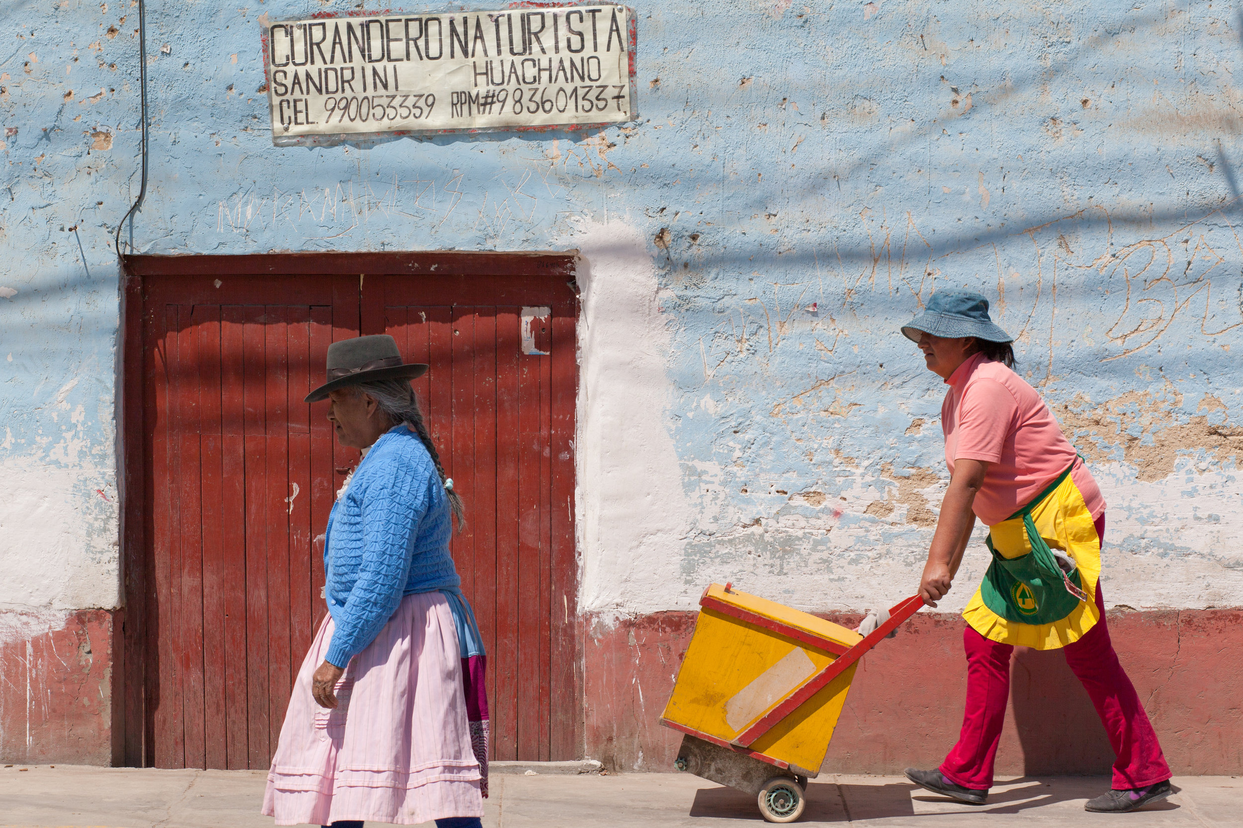 Colourful street photography in Andahuaylas in Peru.