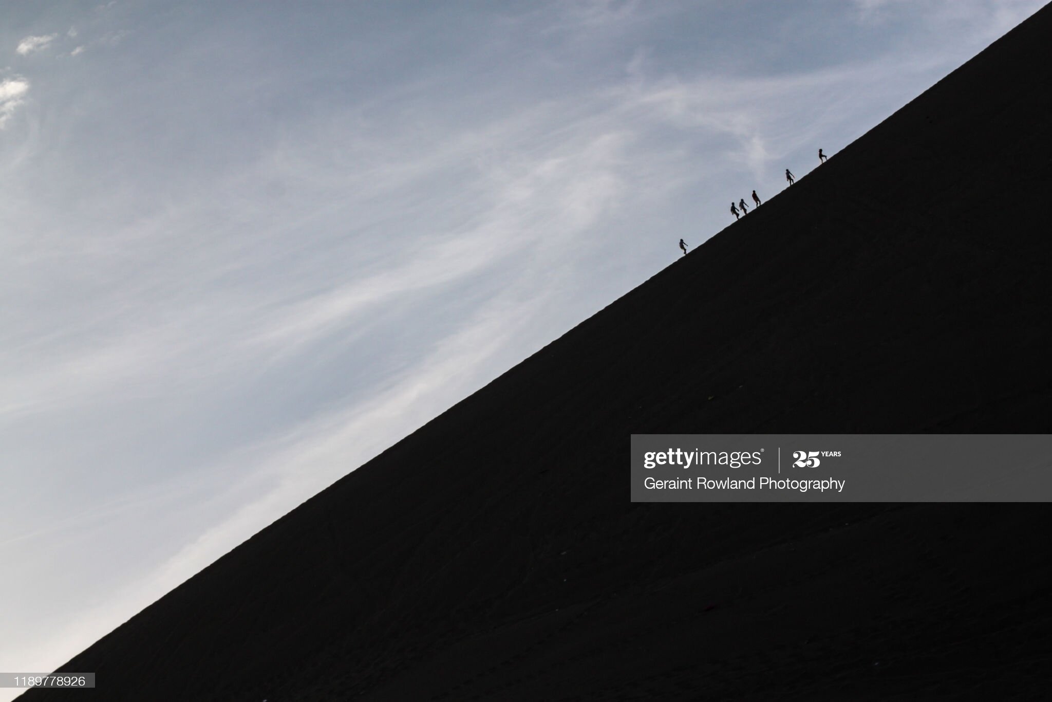 The vast sand dunes of Huacachina in Peru.
