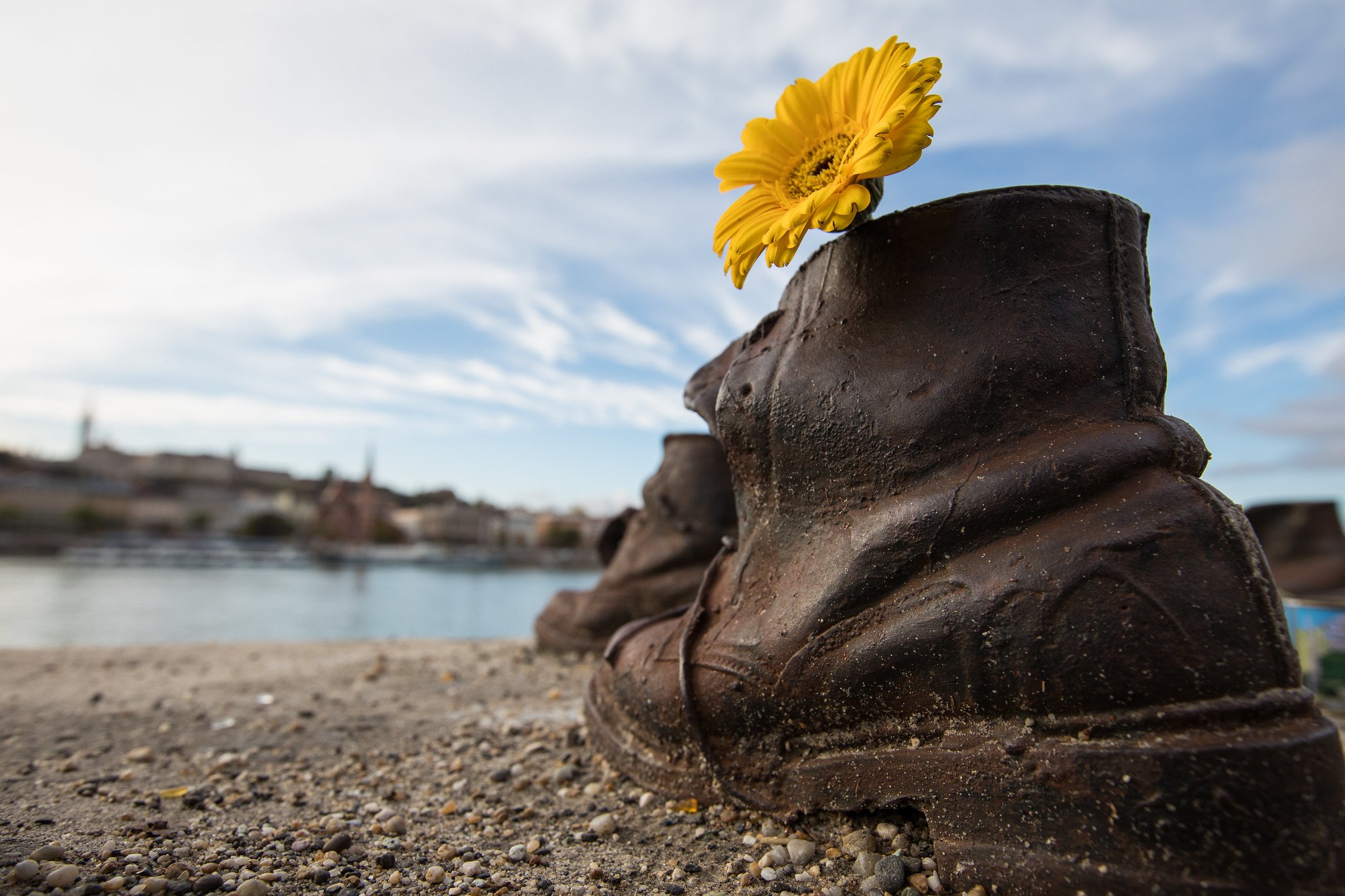 Shoes on the Danube Bank, a memorial in Budapest 
