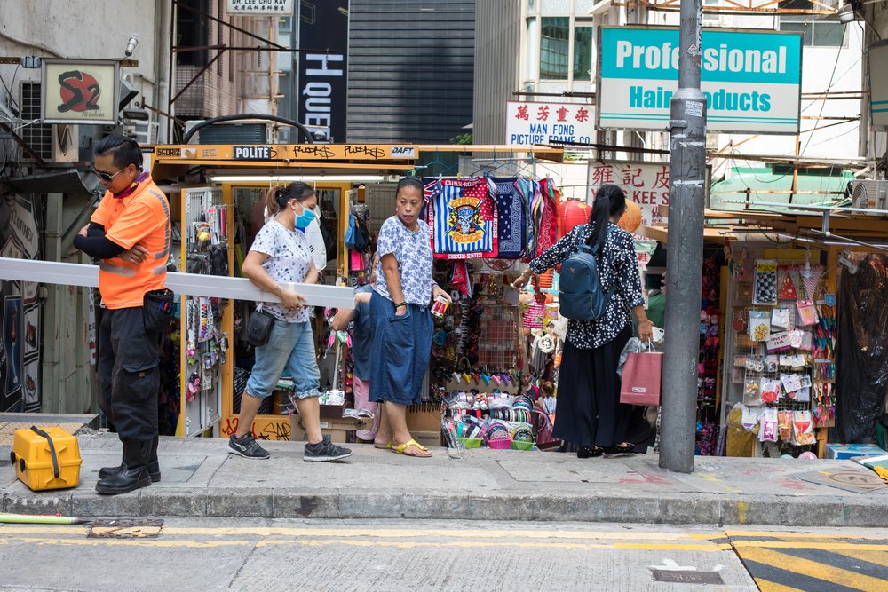 Taking street photography in Hong Kong