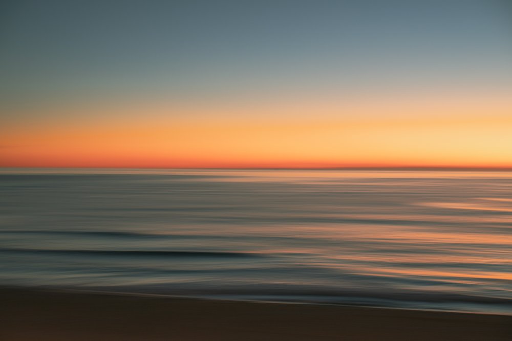Abstract seascape using intentional camera movement
