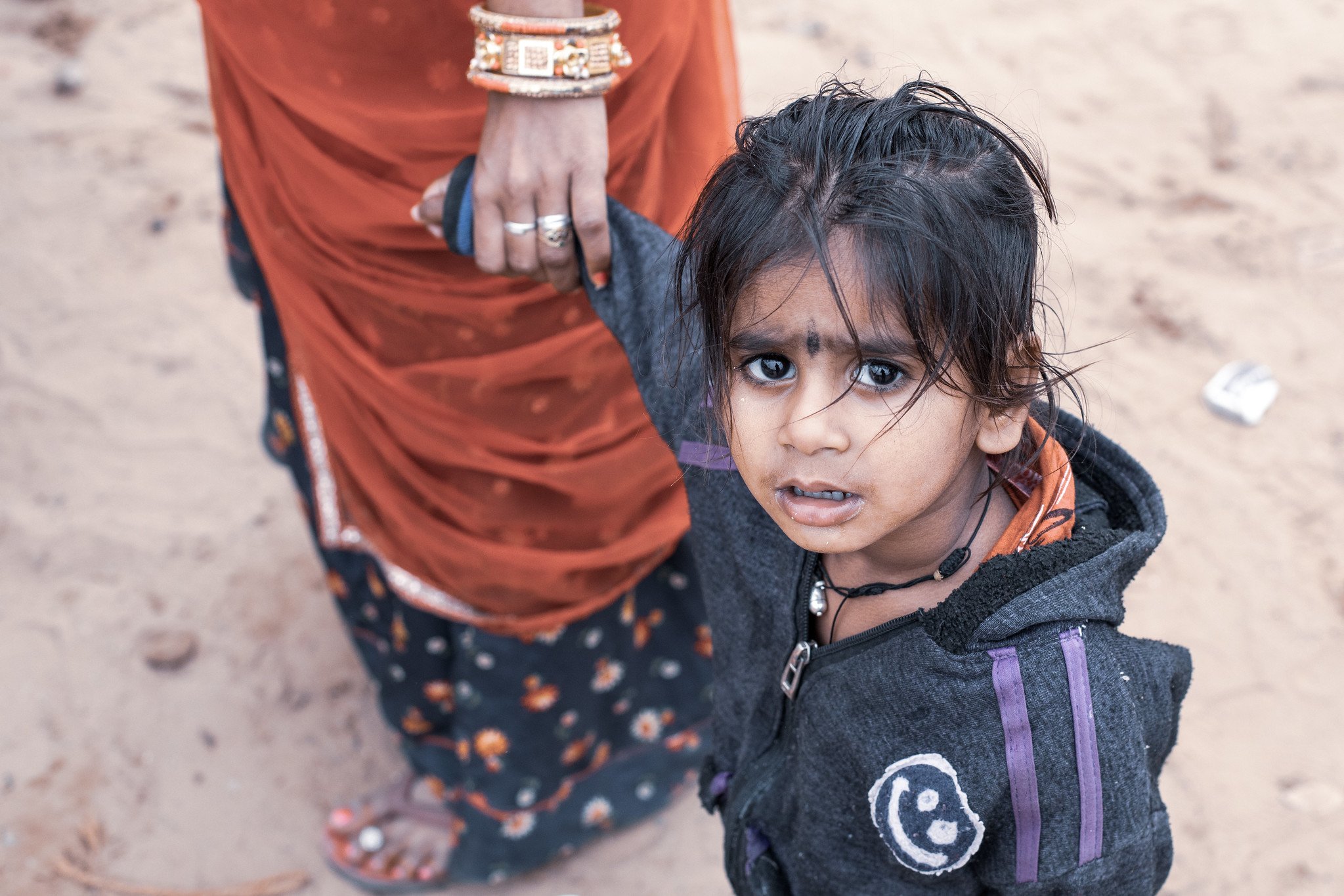 Girl in the Desert, Rajasthan