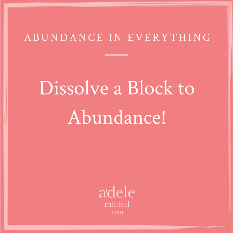 Dissolve a Block to Abundance!