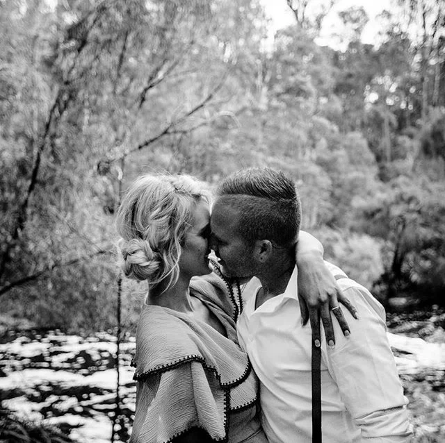 These two lovebirds. Feat. on @polkadotbride in a Wattle Inspired Vow Renewal. 
Shot amongst the towering greenery of @stonebarn_lodge And curated by the ever wonderful @duoeventscreativestudio this love story took a delicious take with @thetapasman delights set on vintage tables with candlesticks and mustard and russet toned elements. After a feast one must venture off in one hell of a car and @mrmustanghire&lsquo;a delightful blue sky &lsquo;stang ticked all the boxes for Steve as a getaway car. 
Sunsets forever. That&rsquo;s where these two headed. 
Photography: @mrsgardinerphoto
Design, Styling, Florals: @duoeventscreativestudio
Hair: @malihairandmua_ 
Makeup: @anniegiacomelmua
Dress: @mohicanstore
Stationery: @laladesignperth
Food: @thetapasman
Transport: @mrmustanghire
Venue: @stonebarn_lodge
Furniture, Linens &amp; Styling Items: @hire_in_style_wa
Styling Items: @duoeventscreativestudio
Real Life Couple: @emi_valentine &amp; @stevevalentine_