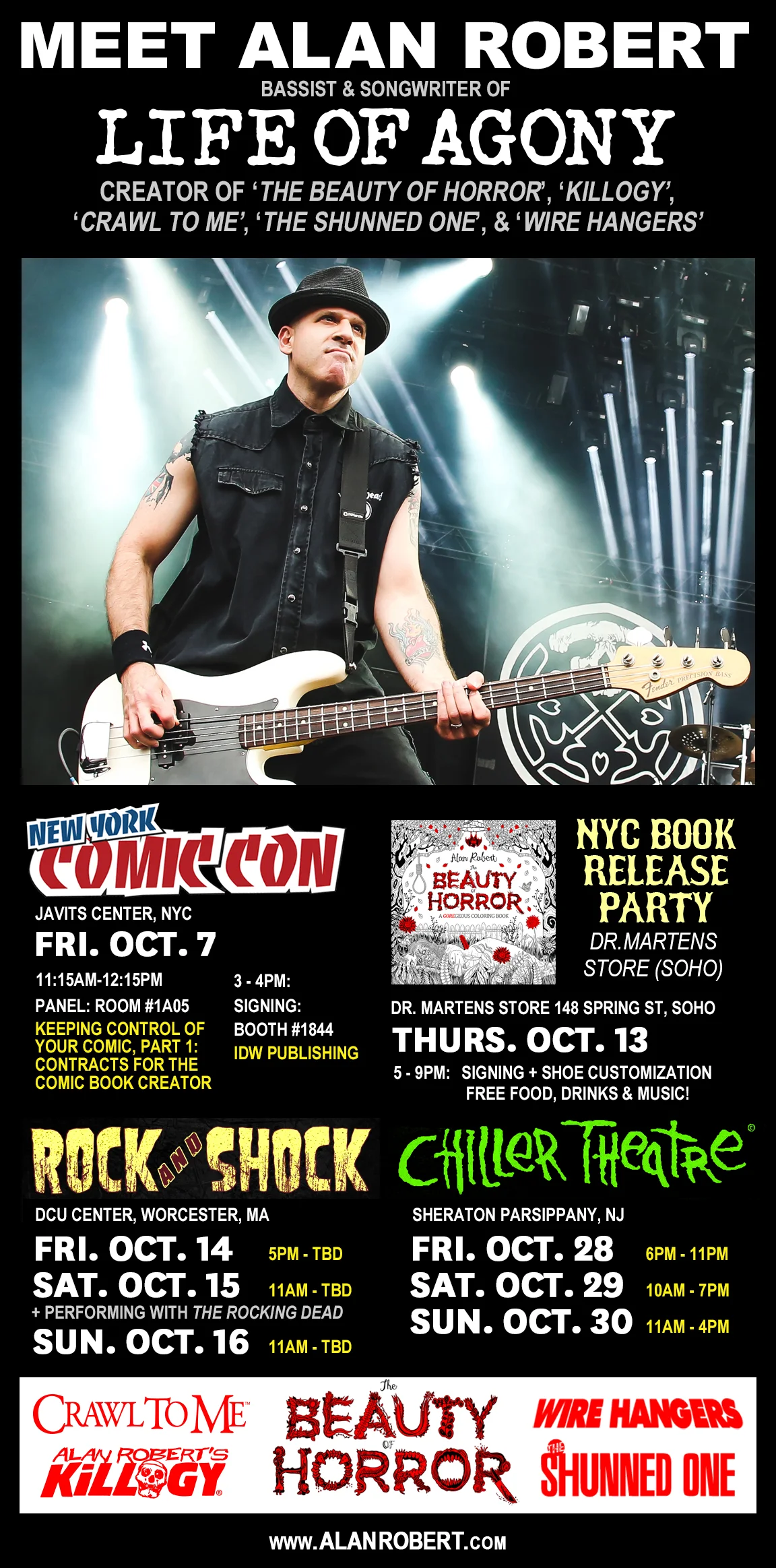 ALAN ROBERT OCTOBER SIGNING EVENTS