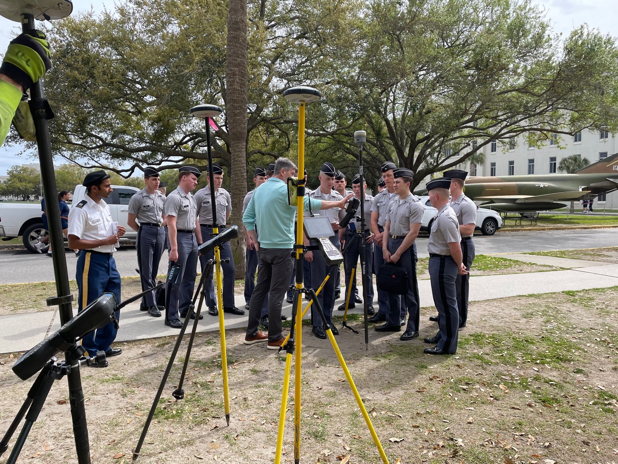 Spring 2022 Surveying Lab at the Citadel