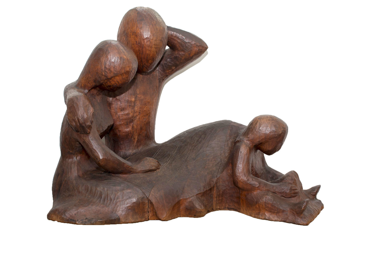 Emil Milan’ family sculpture commissioned by the College of Health and Human Development (1970) still on display in Henderson Hall.