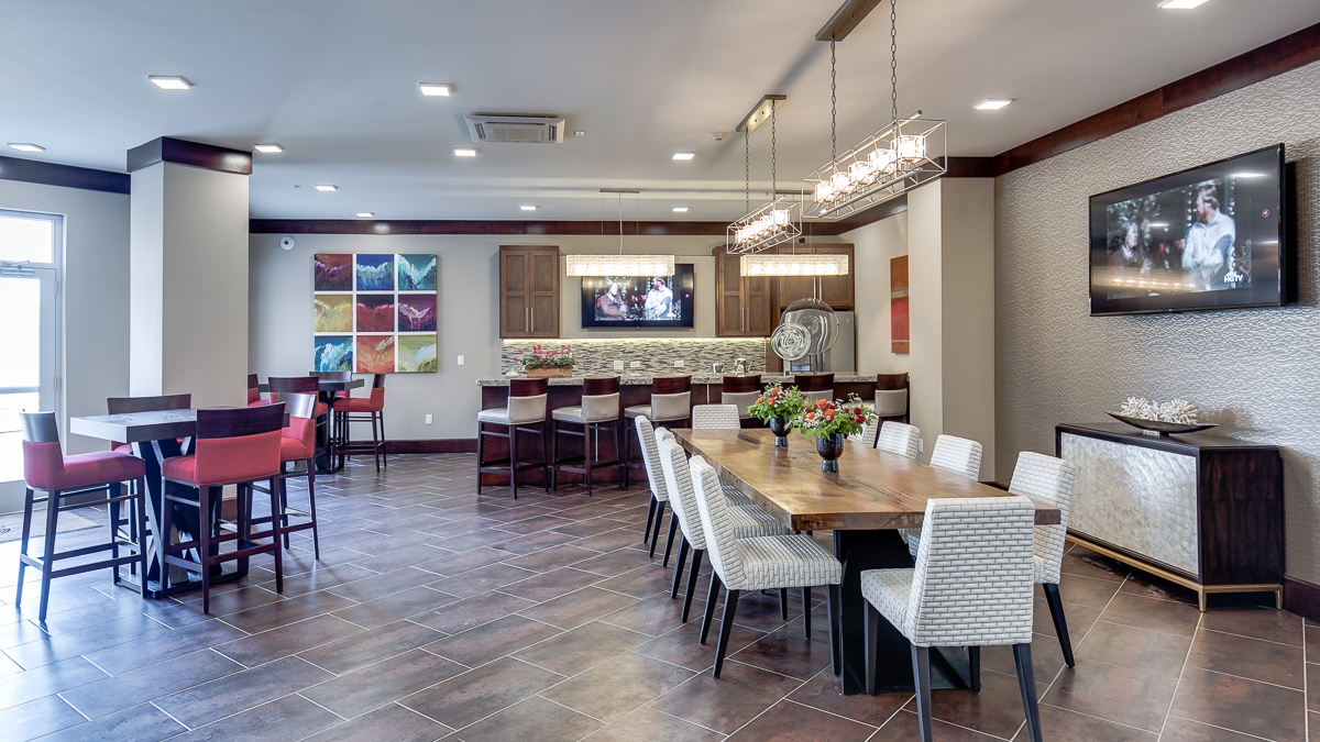 The clubroom at The Barton