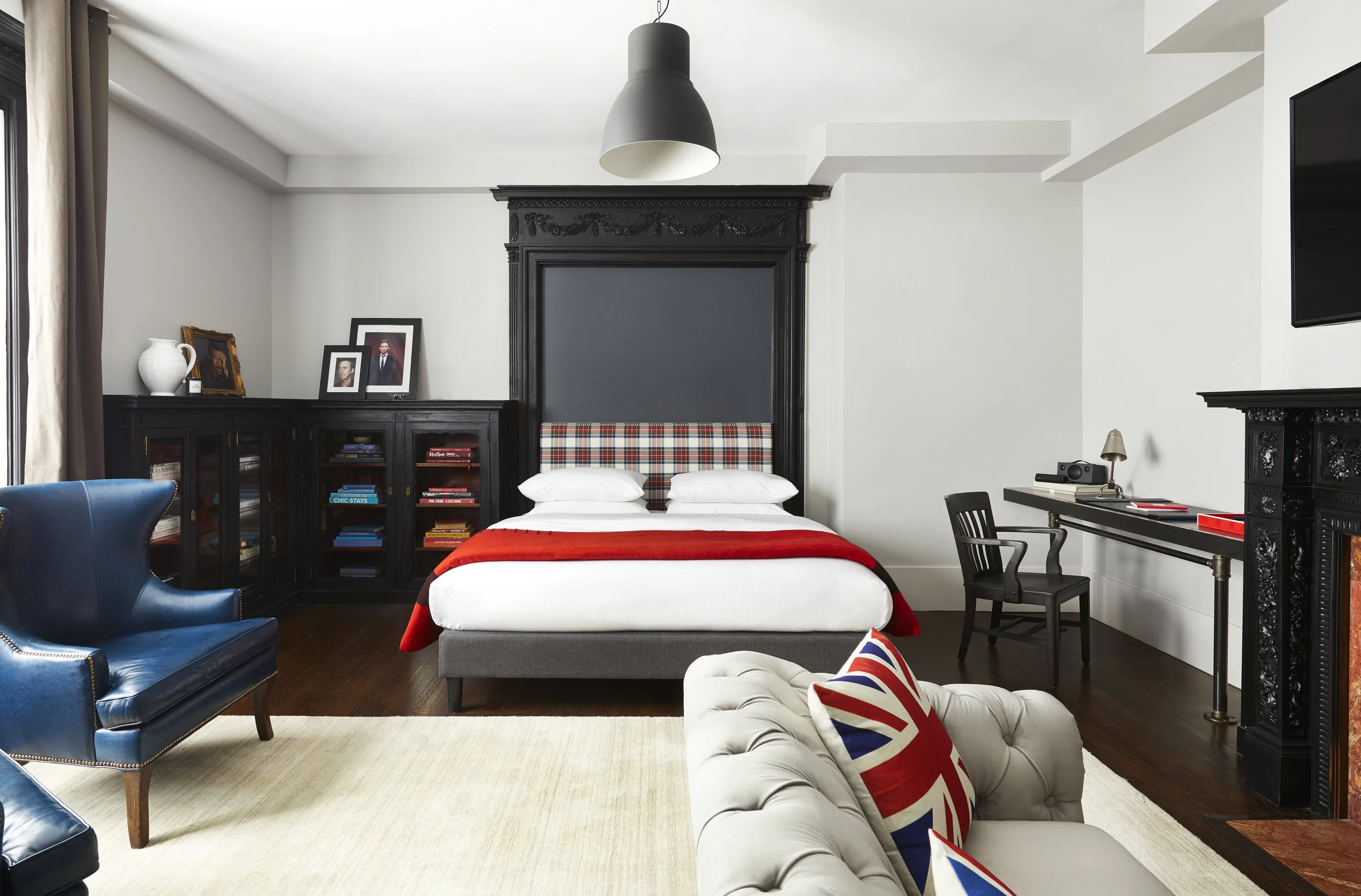 A closer look inside a room at The George.