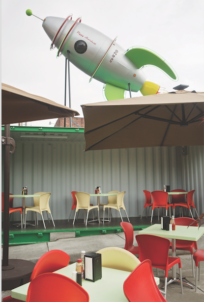 The iconic view of the Hi-Pointe Drive-In