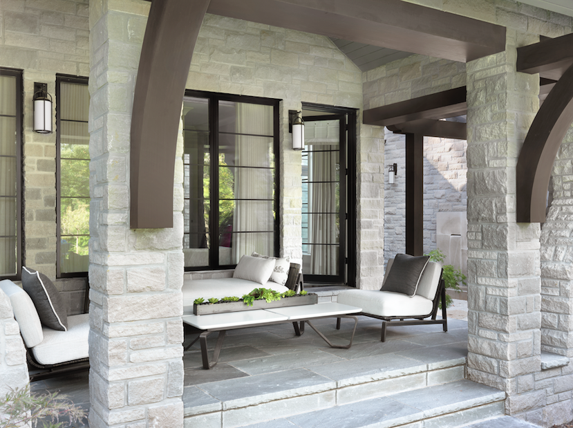 Just outside the master bedroom suite, a private verandah is intimate and inviting.