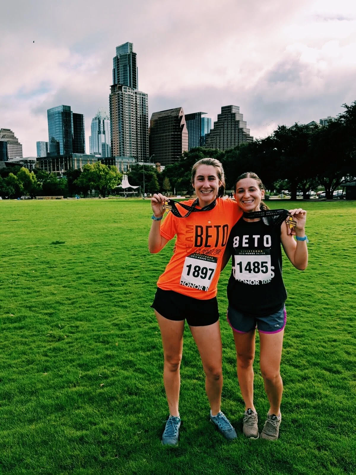 Me and my running buddy, Lexi after a 10K.