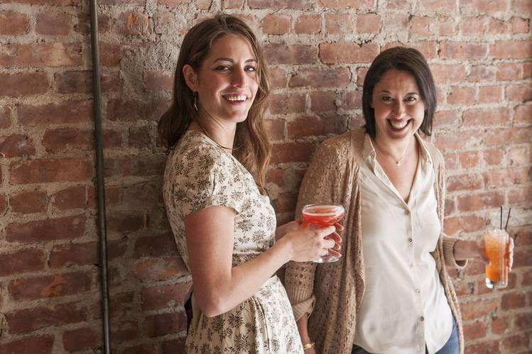 Ivy Mix, left, and Julie Reiner at their bar, Leyenda, which is set to open in Carroll Gardens, Brooklyn, the week of May 25. PHOTO: ZANDY MANGOLD