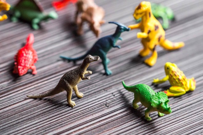 A collection of plastic toys used in drinks at Holiday Cocktail Lounge. PHOTO: PAUL WAGTOUICZ