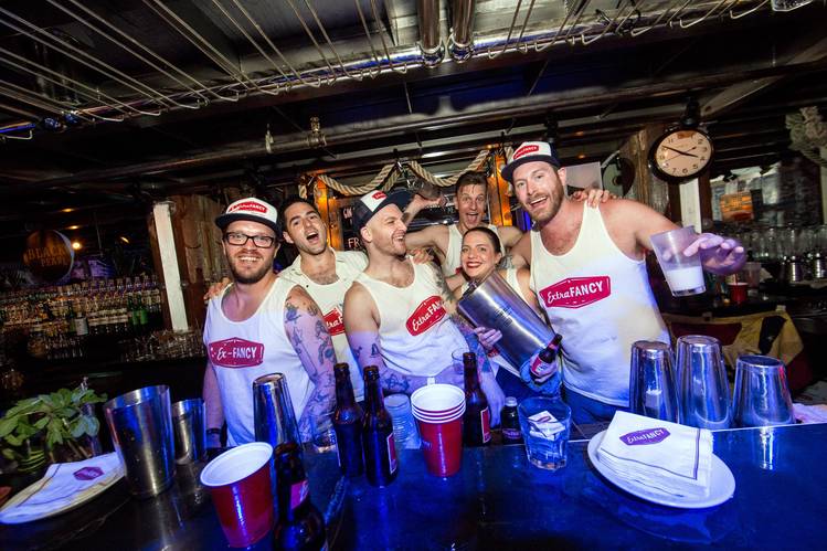 Brooklyn’s Extra Fancy tied for second place with the official judges and won the People’s Choice award at Bar Fight Club. PHOTO: JENNIFER MITCHELL/SPLASH NEWS/CORBIS