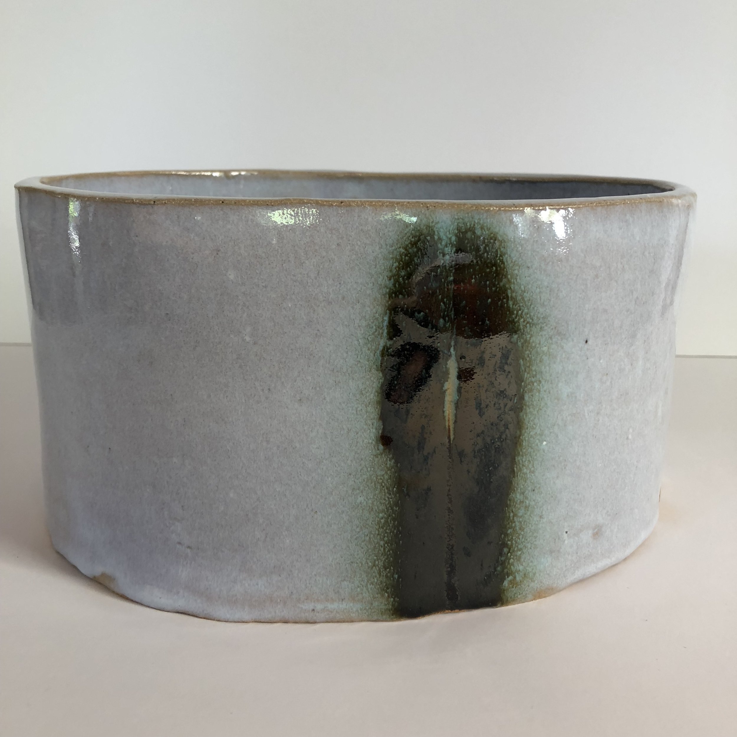 Oval Stoneware Vessel