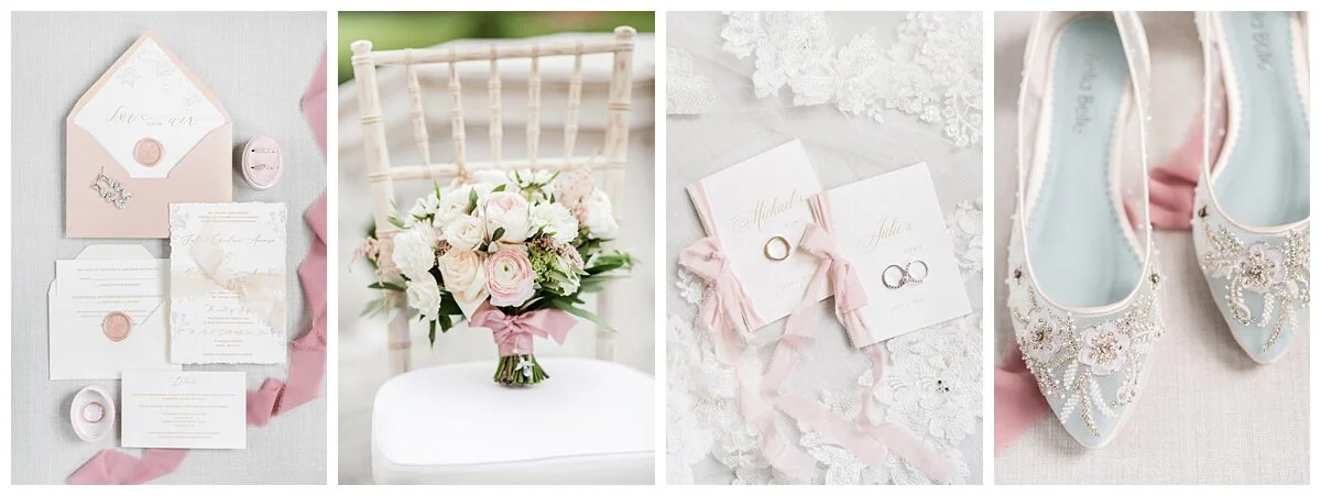 The Mount Wedding highlights in white and pink