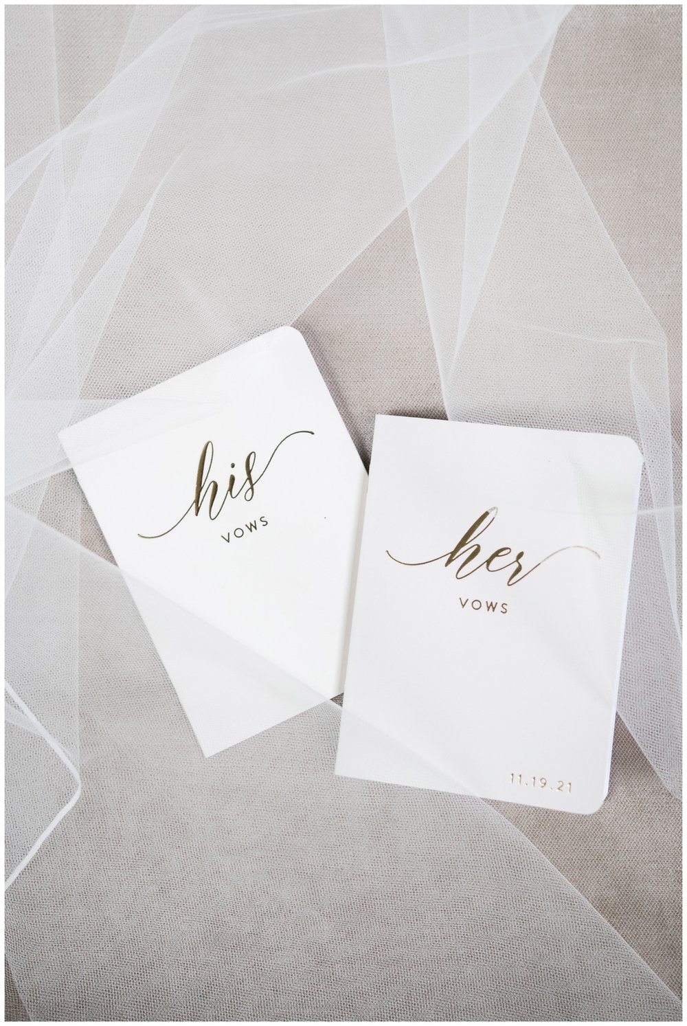 Boston wedding photographer white his and her vow books