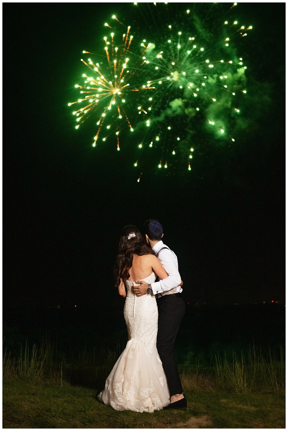 firework display for Granite links wedding reception