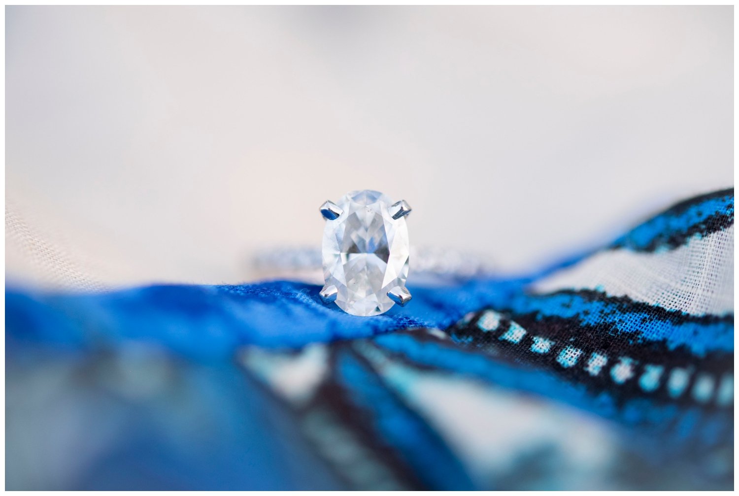 detailed shot of diamond ring