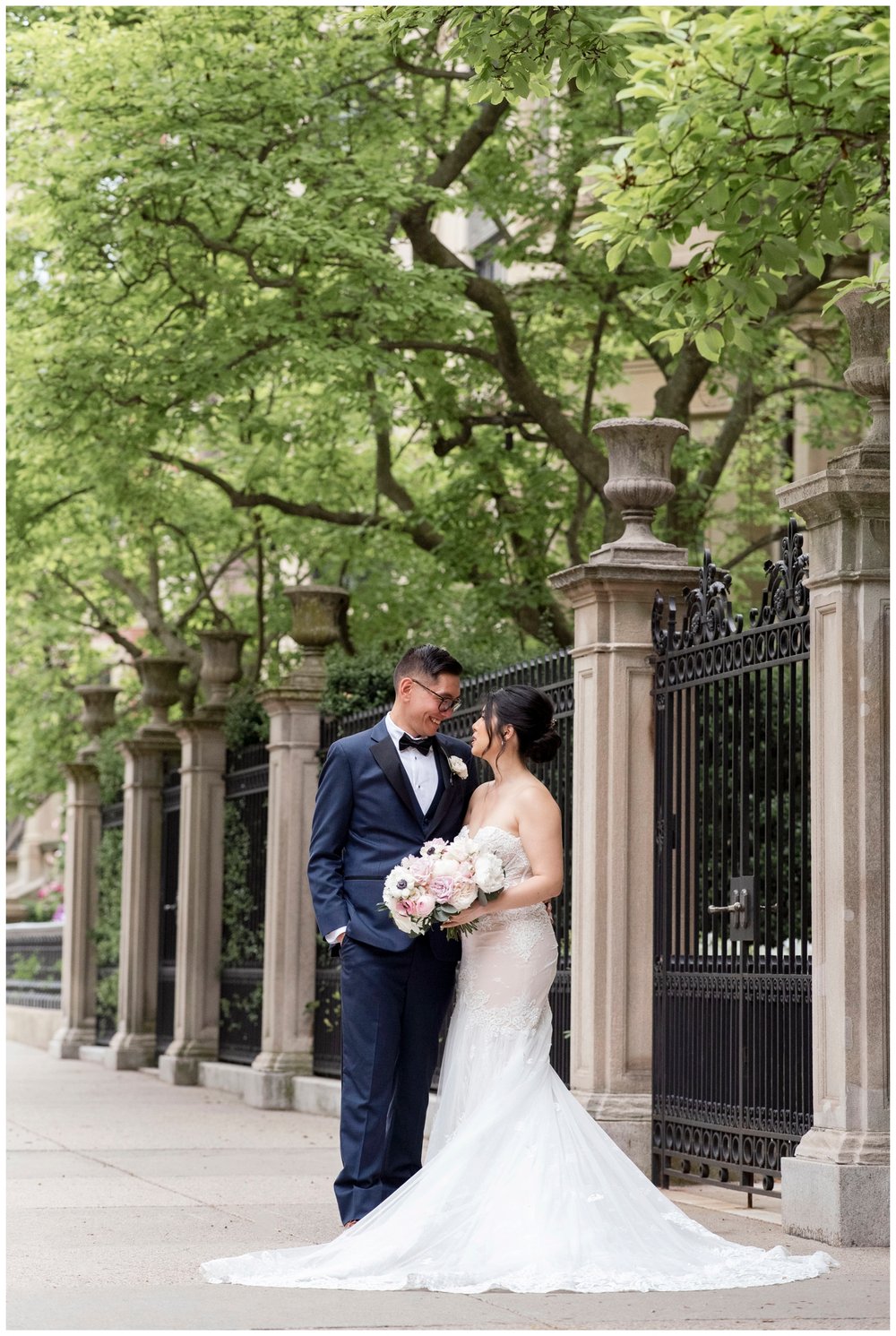outdoor bride and groom portraits Boston