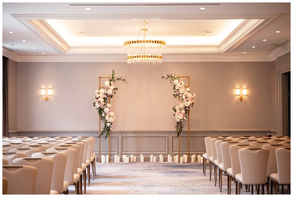 The Newbury Hotel wedding ceremony space