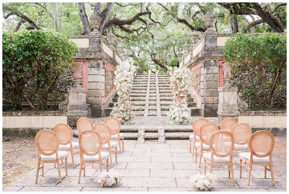 Miami Vizcaya Museum Wedding outdoor ceremony space