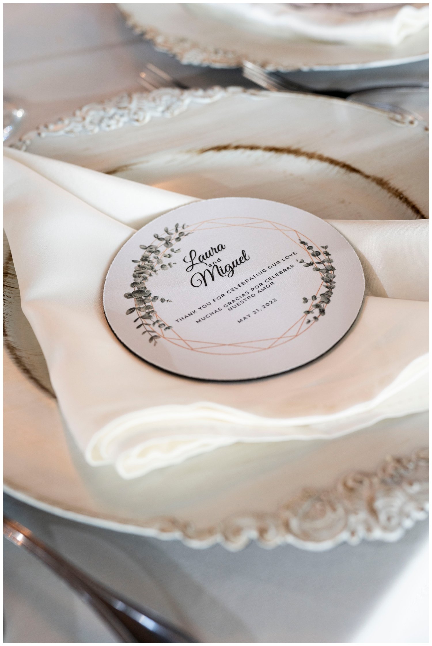 detail image on ivory place setting