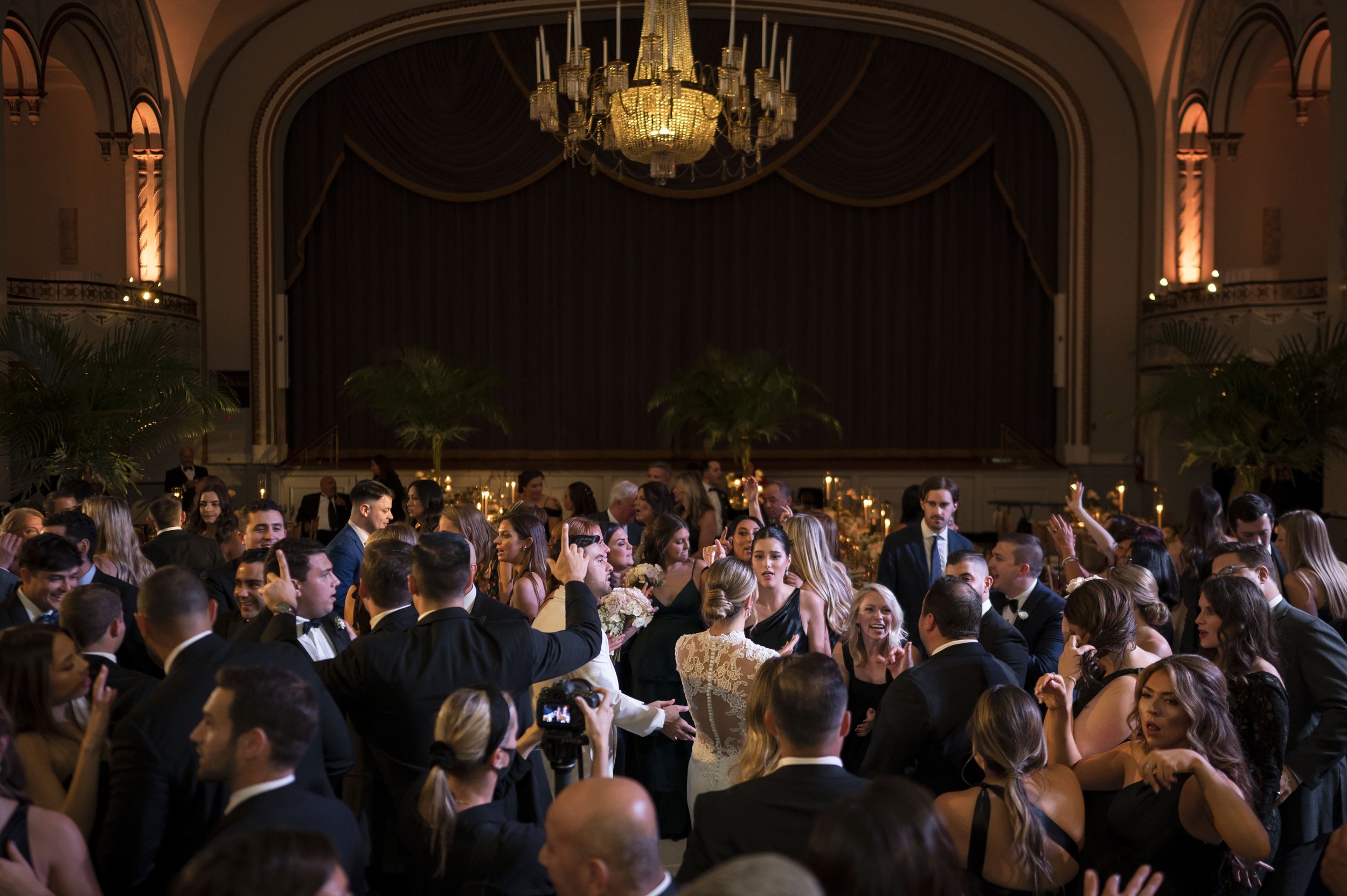 dance party at ballroom in Boston