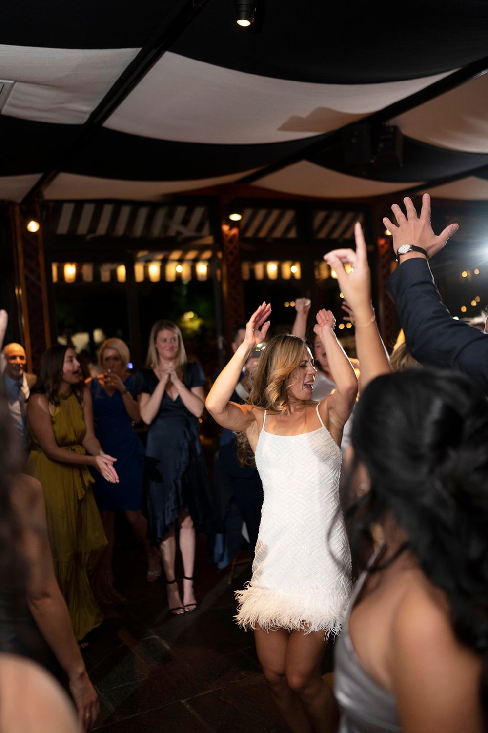  dancing photos at an Elegant Wedding Reception at The River Cafe | Wedding day detail photos 