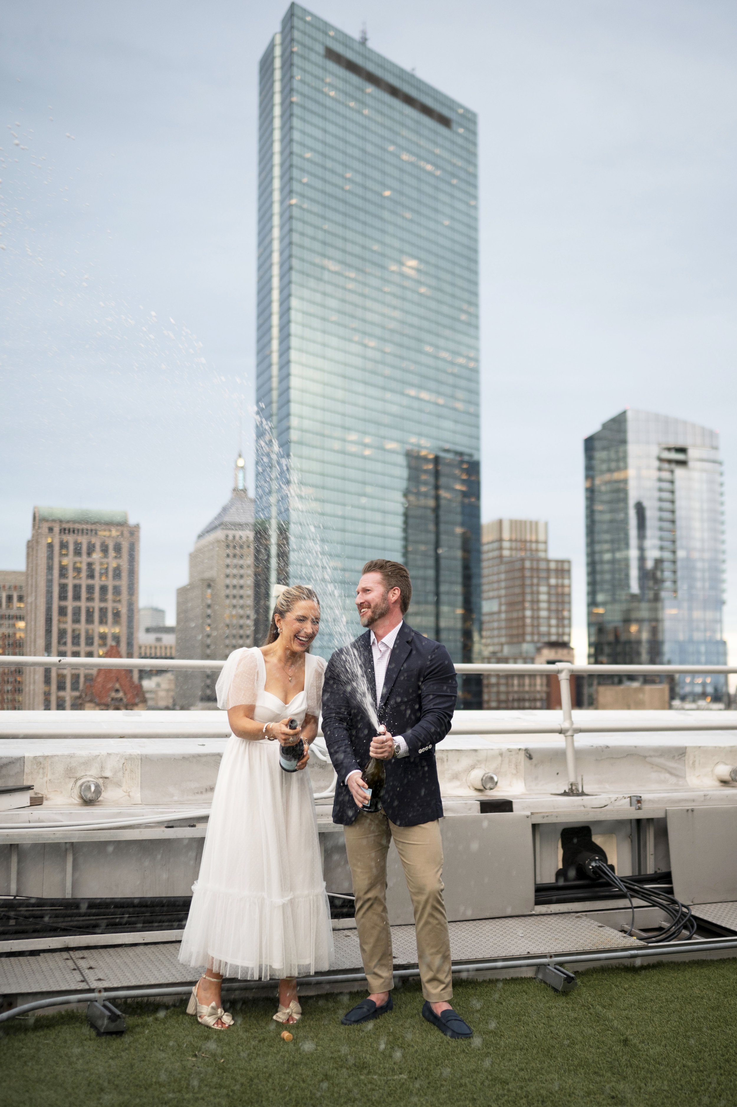 Rooftop Engagement Photos