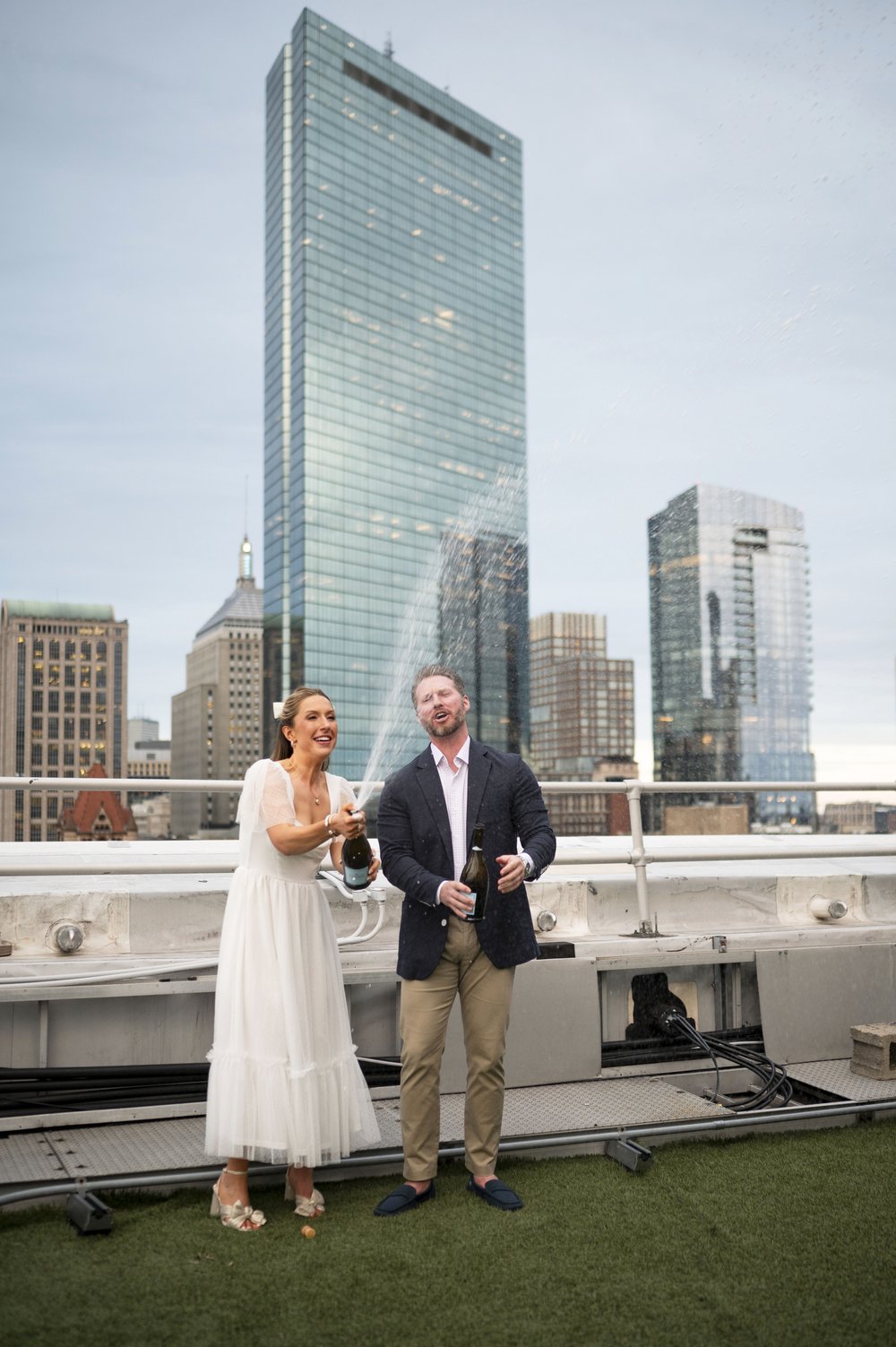 Rooftop Engagement Photos