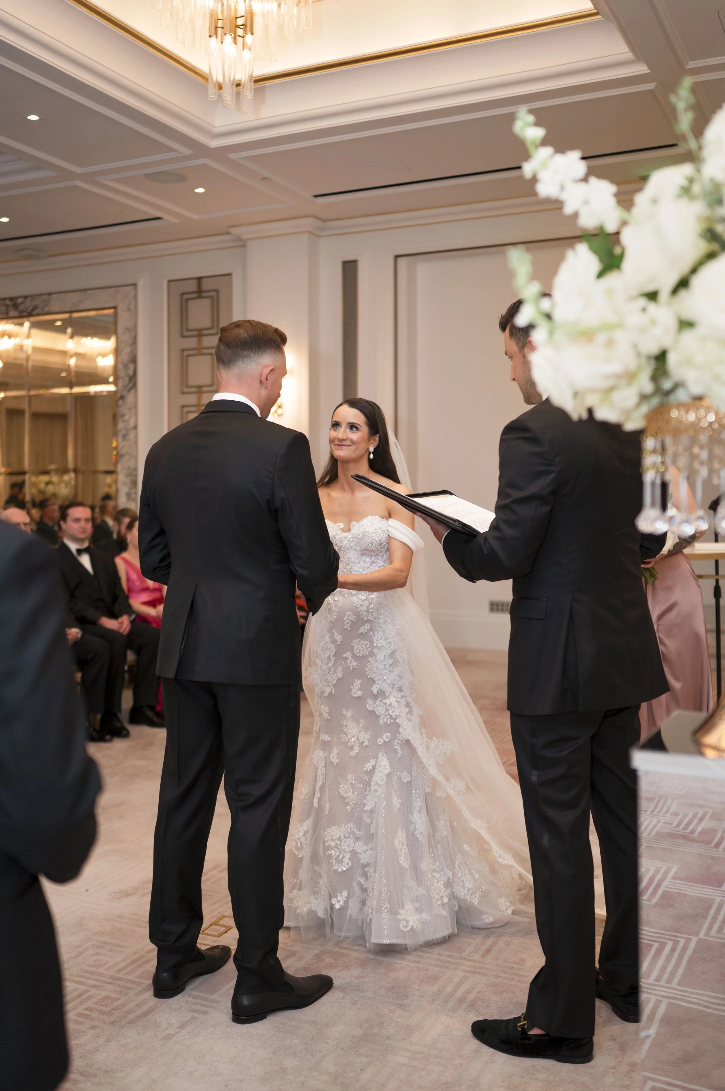  wedding ceremony at the langham hotel 