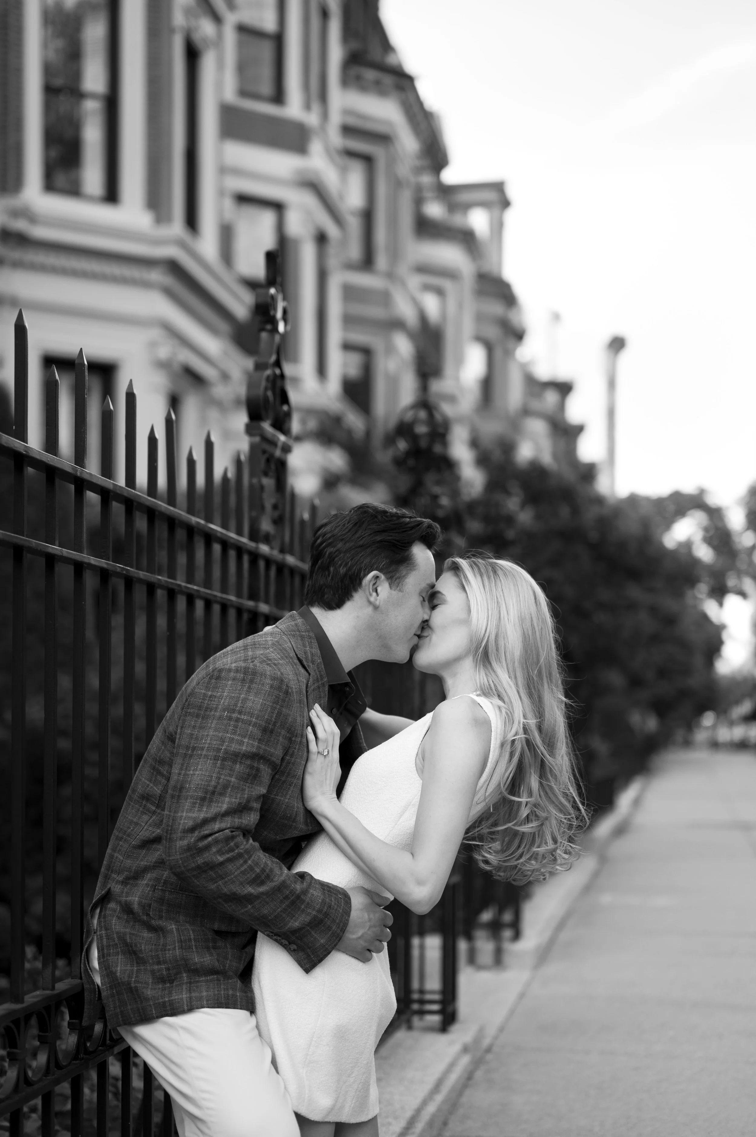 Cathryn and Brendan kissing in comm