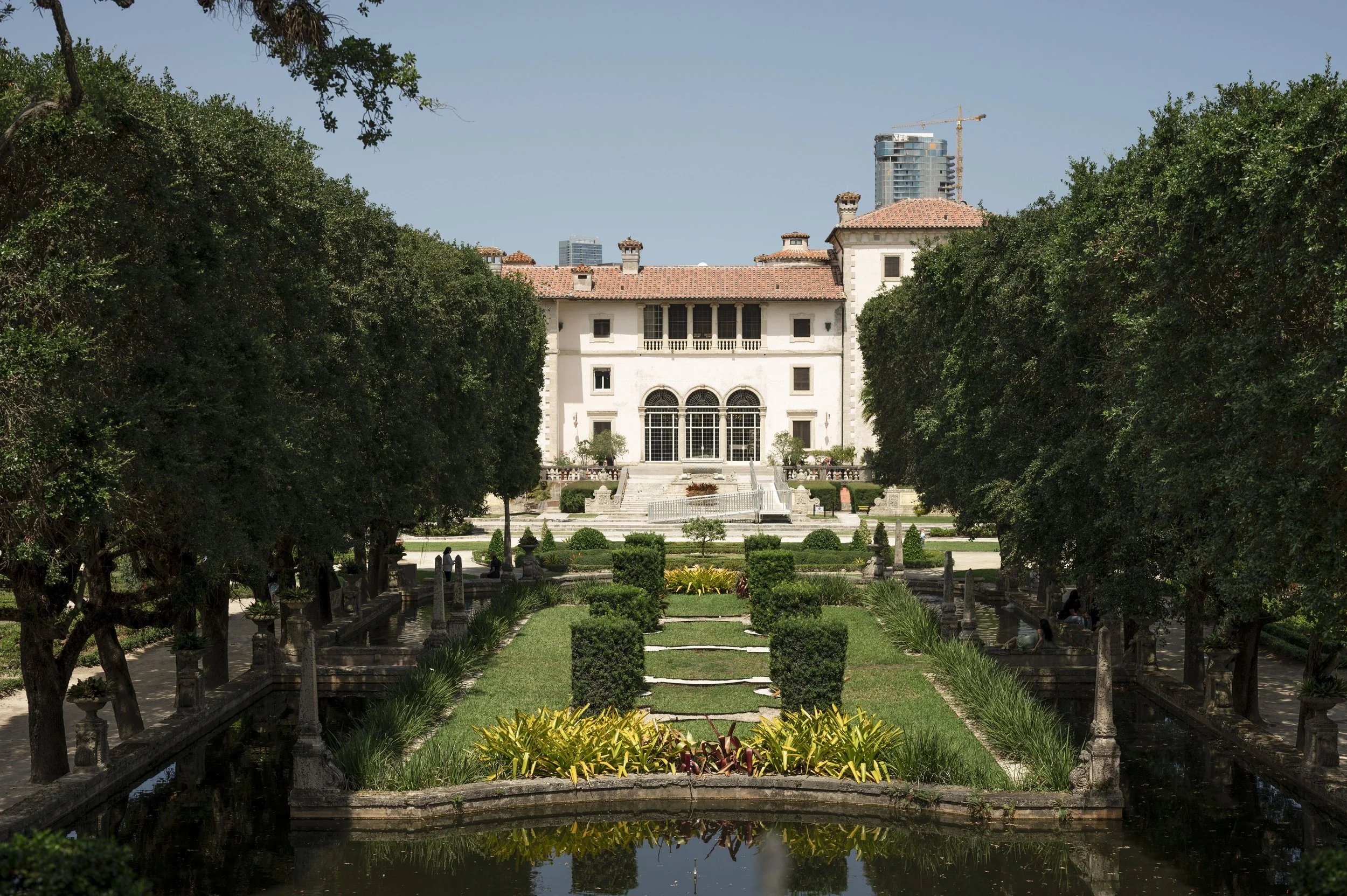 Vizcaya museum and gardens view